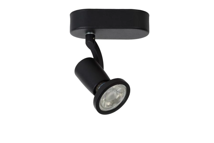 Lucide JASTER-LED - Ceiling spotlight - LED - GU10 - 1x5W 2700K - Black - turned off